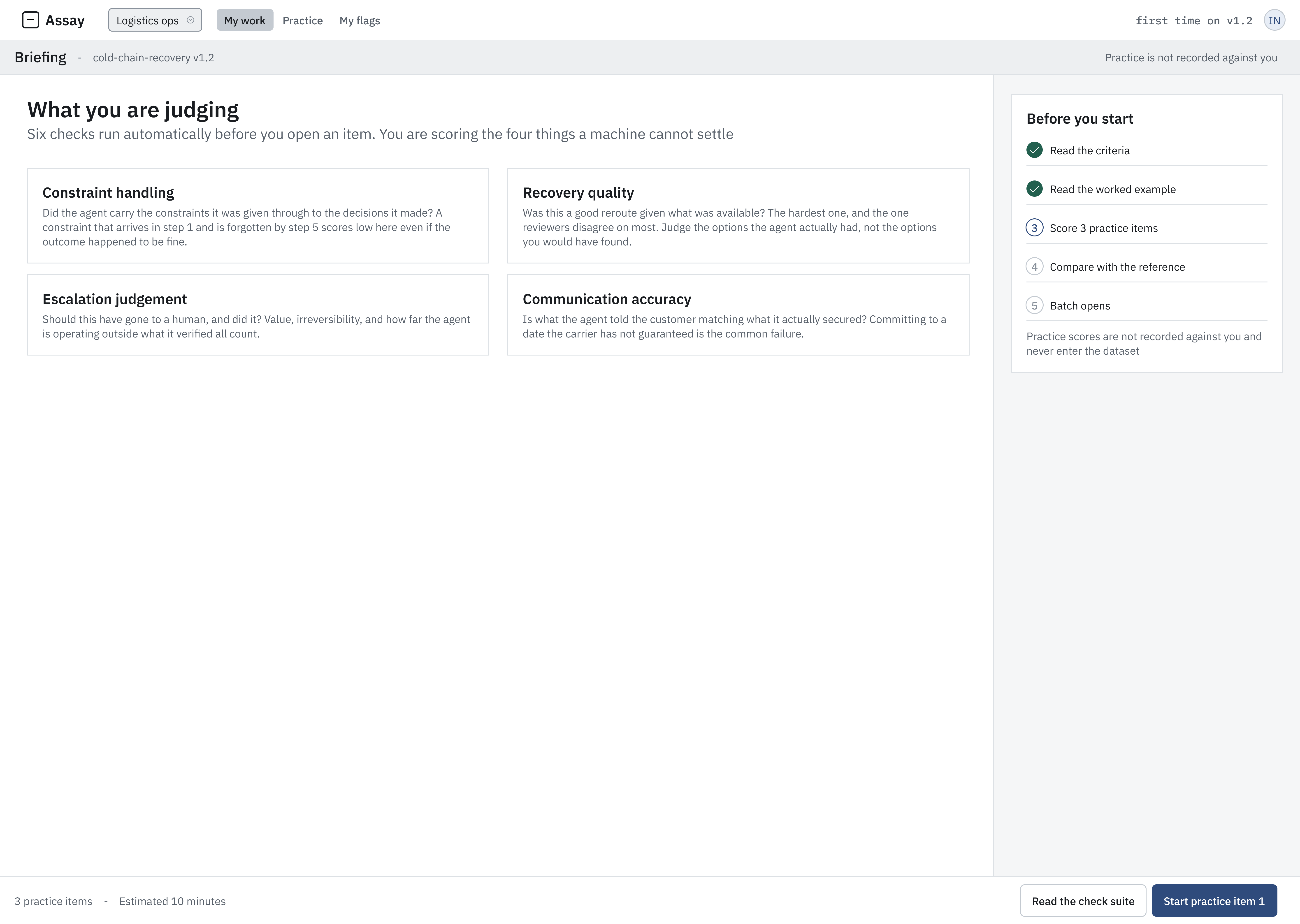 Rubric briefing